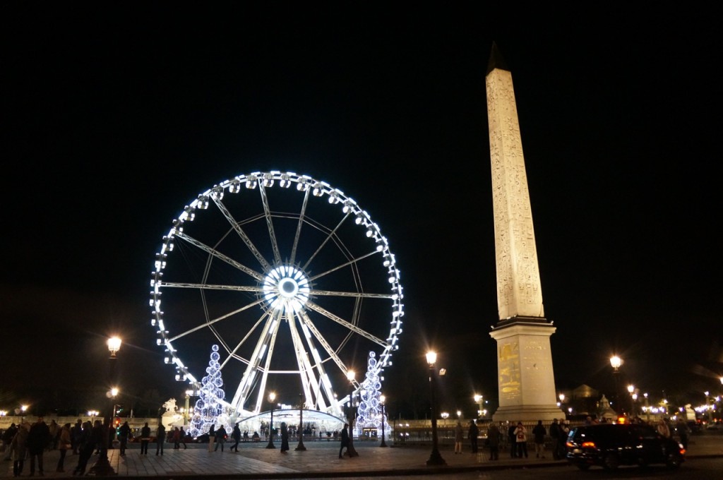 Christmas decorations in Paris.