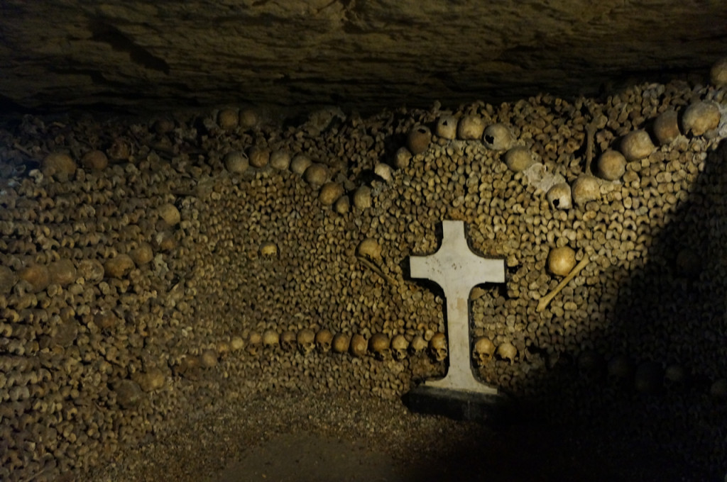 Bones! Spooky surprises in the Catacombs of Paris.