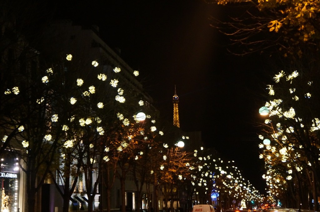 Christmas decorations in Paris.