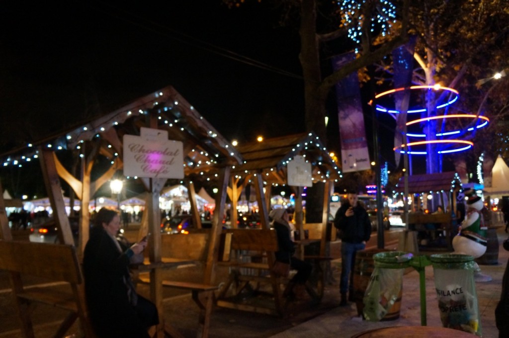 Christmas decorations in Paris.