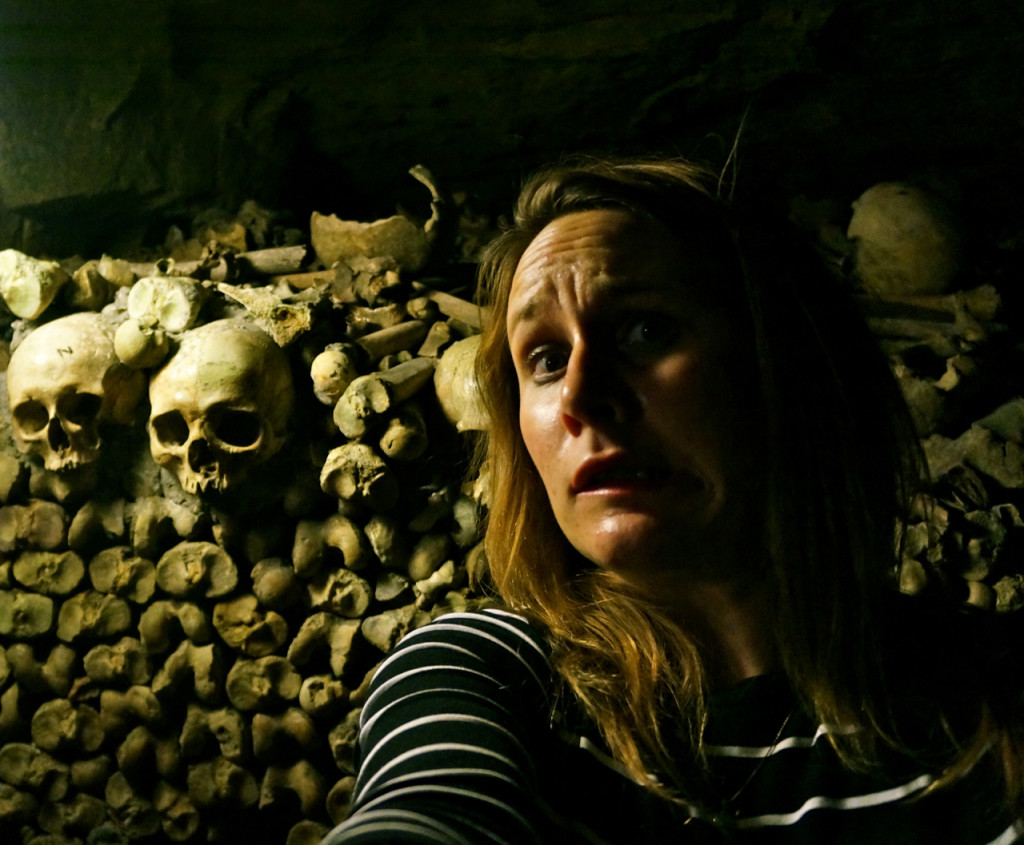 Bones! Spooky surprises in the Catacombs of Paris.