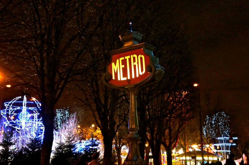 Christmas decorations in Paris.