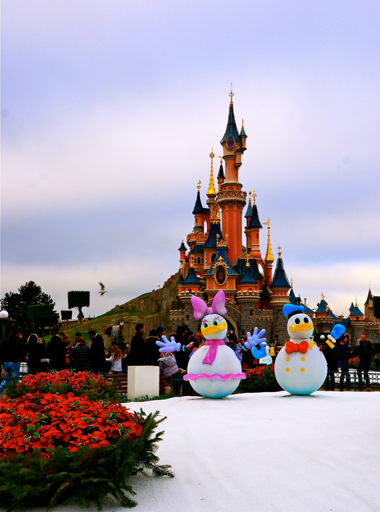 Christmas at Disneyland Paris is festive and full of celebration.