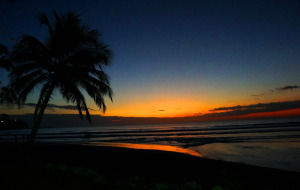 South Beach in Jaco, Costa Rica is a great place for sunset viewing.