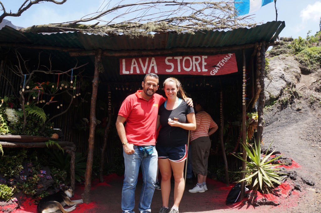 a visit to the lava store at pacaya volcano