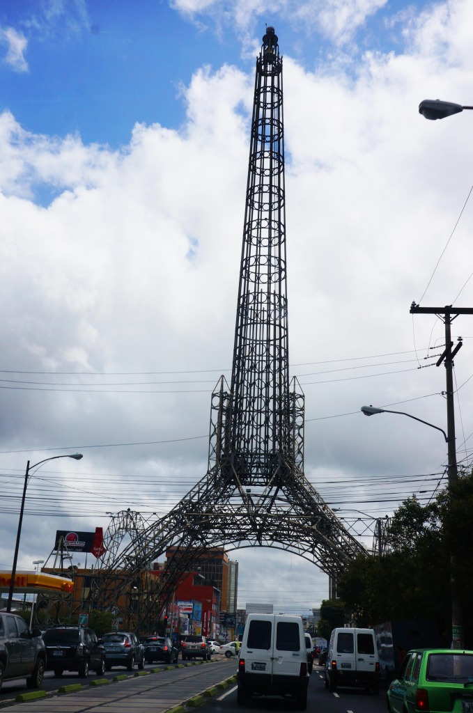 reasons to visit guatemala- eiffel tower in downtown