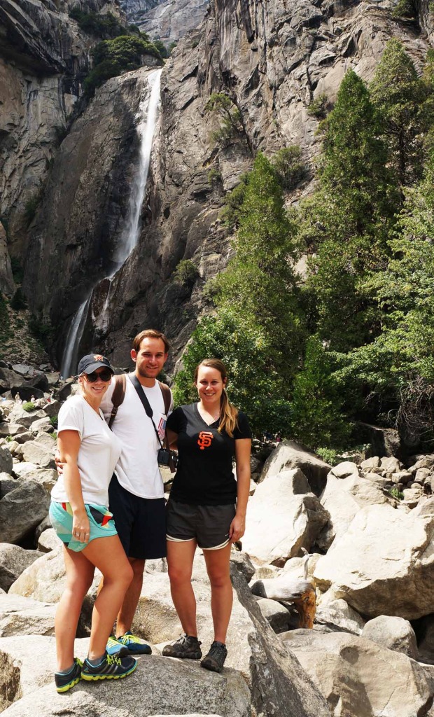 see yosemite waterfall on a california scenic drive