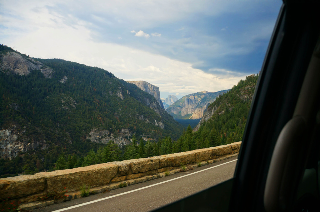 yosemite vista on a california scenic drive