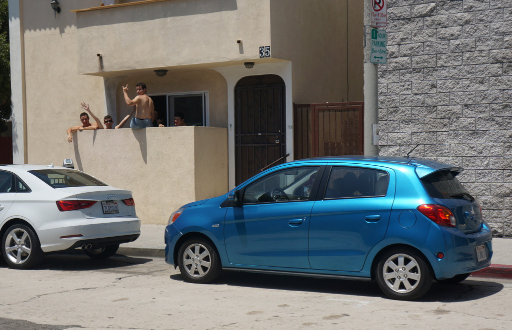 best car for city driving mitsubishi mirage in venice beach