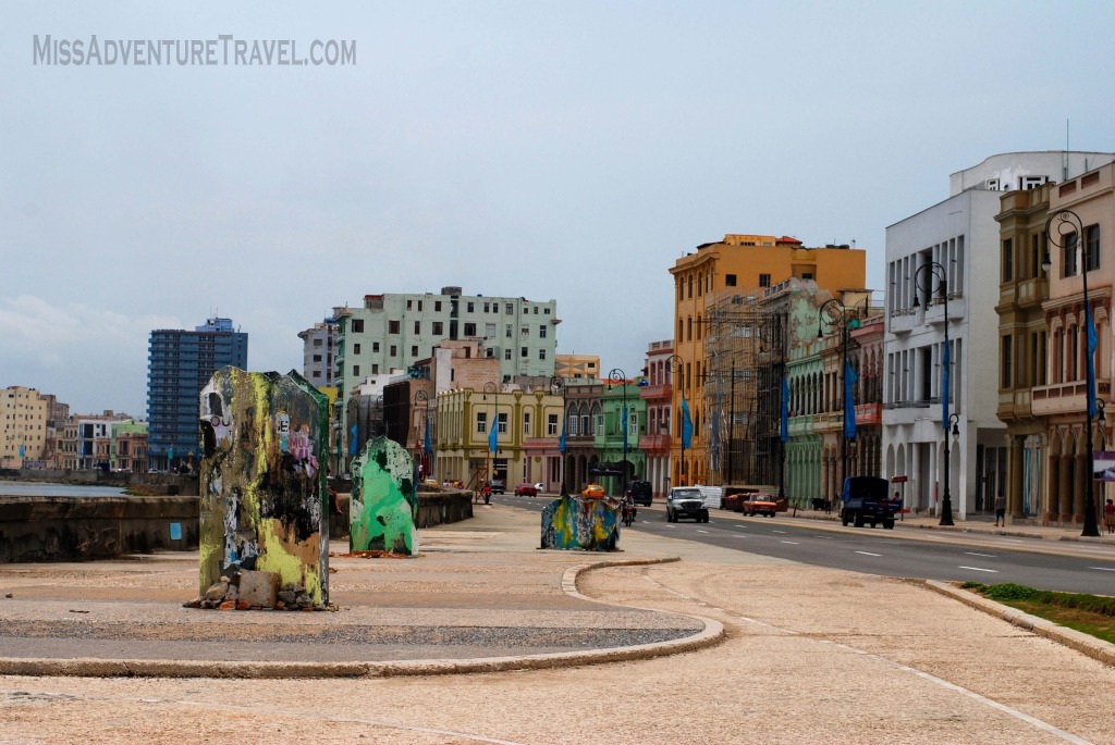 Solo Travel in Cuba Malecon Watermark