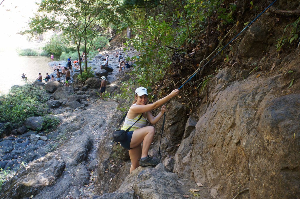 be prepared to climb to waterfalls in montezuma