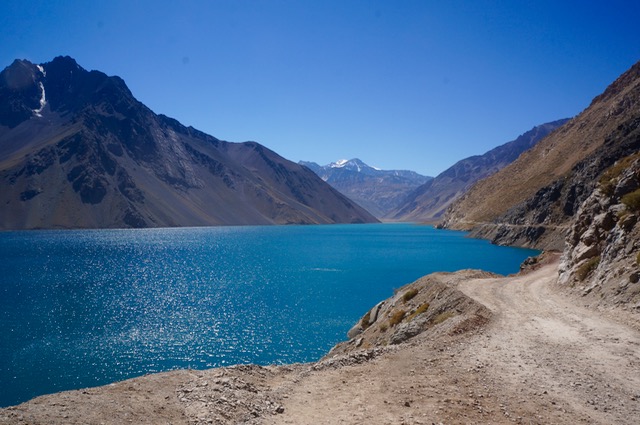 lake in the andes in Chile