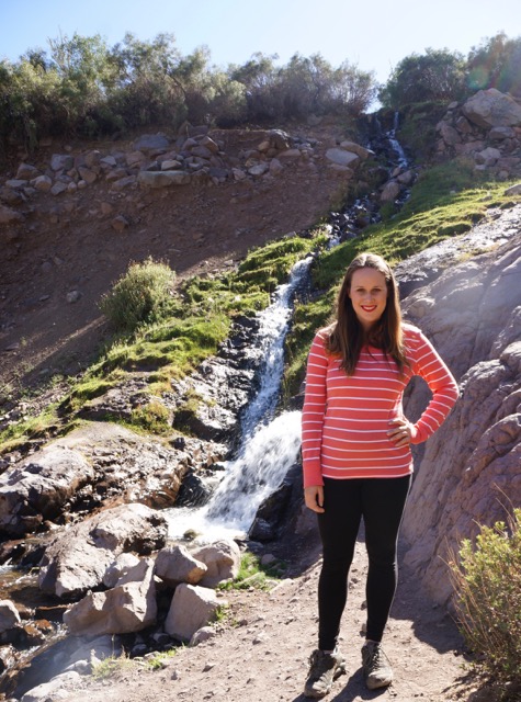 waterfall in the andes