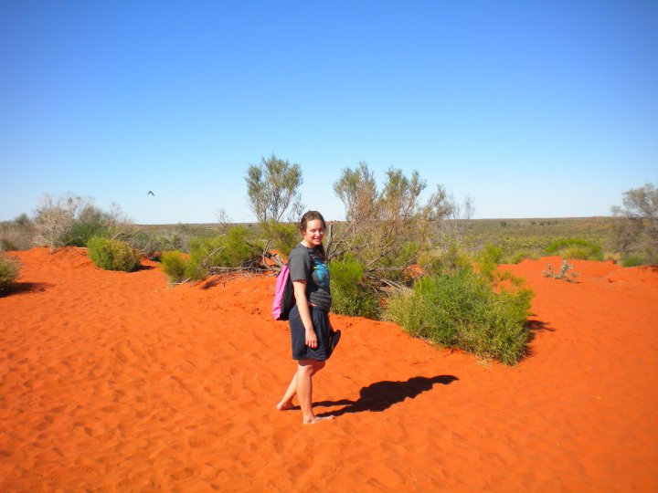 red sands of the outback