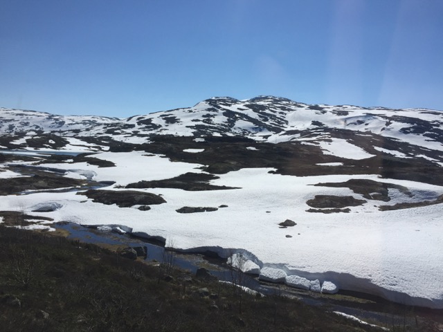 Norway's Fjords snow bank