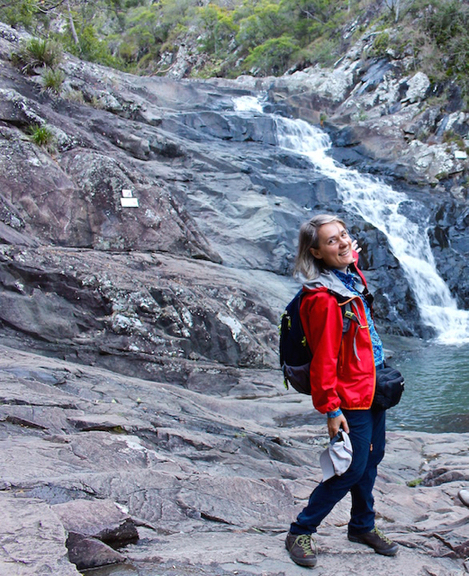 solo travel in australia waterfall