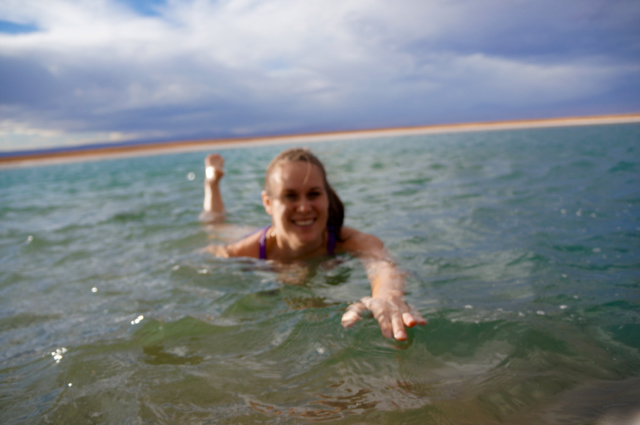 Laguna Cejar swimming