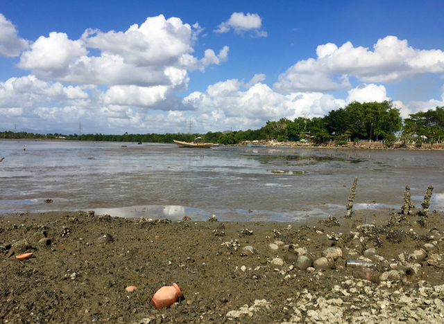 Indian Influences in the Caribbean temple in the sea mud