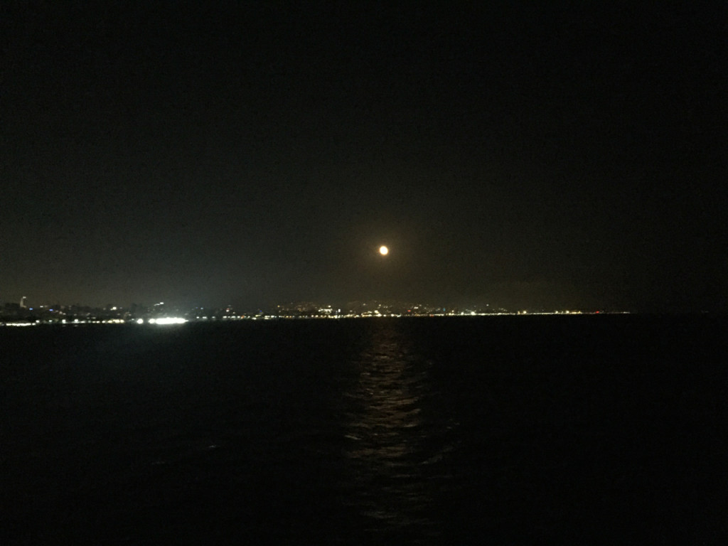 istanbul ferry night